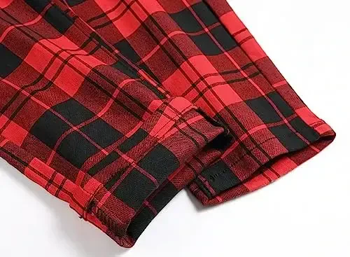 TENGINE erkaklar uchun katakli shimlar, erkaklar uchun tor cho'ziluvchan slim fit chinos golf biznes kostyum kundalik shimlar - 5