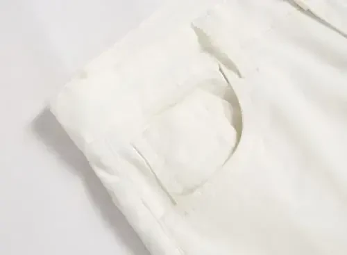 TENGINE erkaklar uchun katakli shimlar, erkaklar uchun tor streç tor chiziqli xitoy golf biznes kostyumi kundalik shimlar - 3