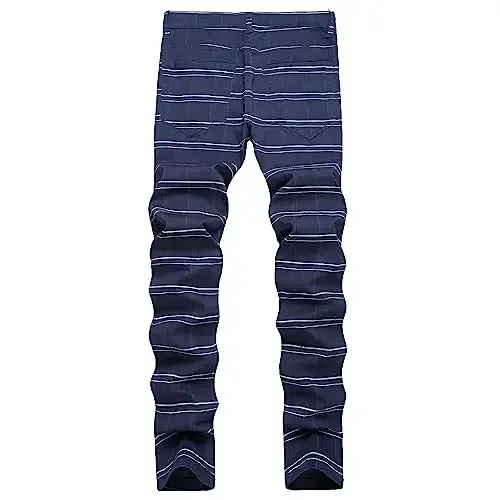 TENGINE erkaklar uchun katakli shimlar, erkaklar uchun tor stretch tor shimlar Chinos Golf biznes ko'ylagi kundalik shimlar - 2