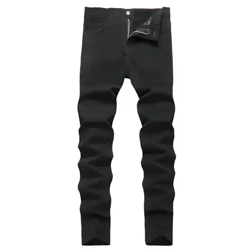 TENGINE Plaid Pants for Men, Mens Skinny Stretch Slim fit Chinos Golf Business Dress Casual Pants - 1