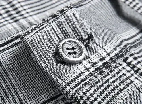 TENGINE Plaid Pants for Men, Mens Skinny Stretch Slim fit Chinos Golf Business Dress Casual Pants - 5