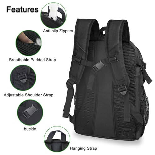 Tennis Bag for Men Women 2 Racket Backpack - 4