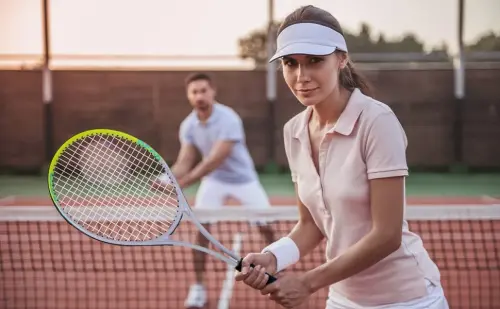 Tennis Raket Oldindan Tortilgan Yengil 27 Dyumli Raketka Erkaklar Ayollar Talabalar uchun Rekreatsion Katta Raketkalar To'plami, Sharlar, Sumka va Qo'shimcha tutqichlar bilan - 7