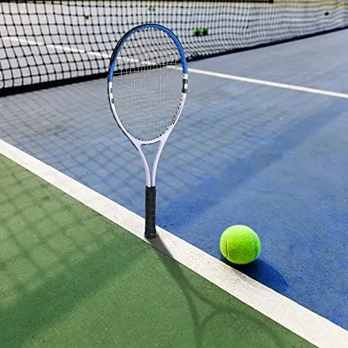 Tennis Raketasi oldindan torlangan Yengil 27 dyuymli Raketka Erkaklar va ayollar uchun dam olish Raketalari Talabalar To'plar, sumka va Overgriplar bilan Tennis Starter to'plamini o'rgatish - 6