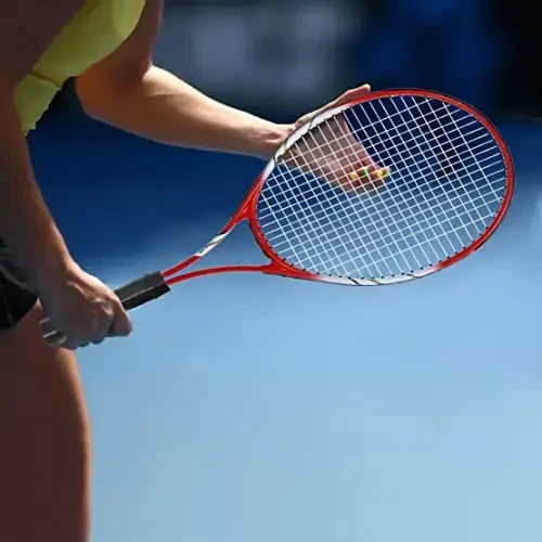 Tennis Raketkalari 2 O'yinchi Hordiq chiqarish Boshlovchilar uchun, Oldindan O'rnatilgan 27 Dyumli Yengil Kattalar Raketka To'plami Ayollar Erkaklar uchun Tennis Sharlari, Ustki tutqichlar va Olib yurish sumkasi - 7
