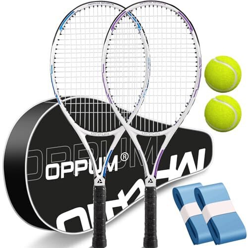 Теннисные ракетки OPPUM 27” Pro (2 шт.), Легкие, прочные струны, идеально подходят для начинающих/продвинутых игроков - 6