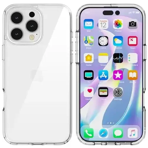 TENOC iPhone 16 Pro Max bilan mos keladigan telefon g'ilofi, zarbga chidamli himoya bamperi yupqa qopqoq 6,9 dyuym uchun - 1