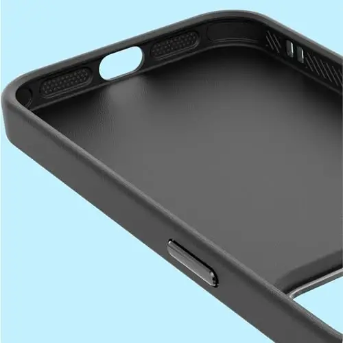 TENOC Phone Case Compatible with iPhone 15 Pro, Black Case Anti-Fingerprint Protective Bumper Matte Cover for 6.1 Inch 