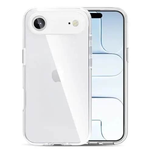 TENOC Phone Case Compatible with iPhone Air, Clear Case Shockproof Protective Bumper Slim Cover for 6.5 Inch - 1