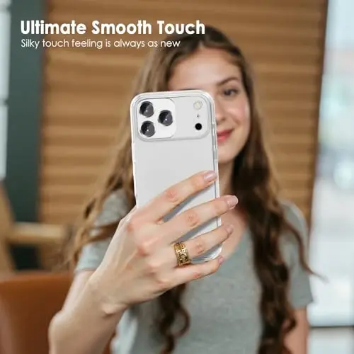 TENOC Phone Case iPhone 17 Pro bilan mos keladi, Shaffof G'ilof Zarbadan himoya qiluvchi bamper 6.3 dyuym uchun ingichka qopqoq - 6