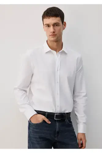 Тенсел TM Белая Рубашка Slim Fit / Узкий Крой 021157 - 2