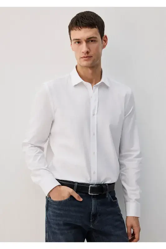 Тенсел TM Белая Рубашка Slim Fit / Узкий Крой 021157 - 2