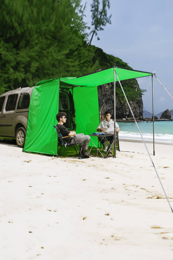 Tent Plus Car Camping Tent Awning Shade Foldable Multipurpose Car Top Canopy Picnic Beach Tent - 5