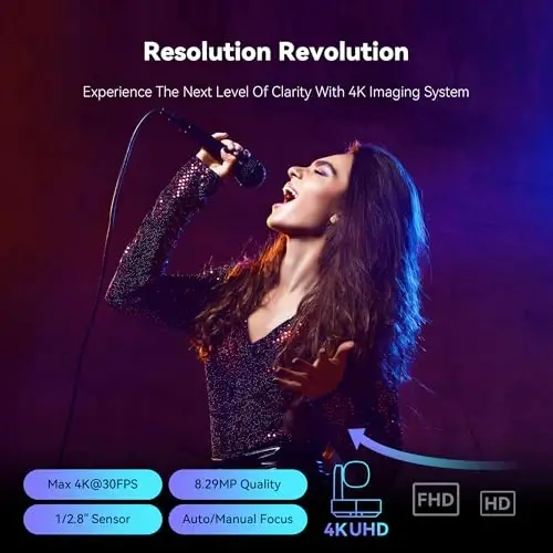 Tenveo 4K NDI PTZ Camera, AI Humanoid & Face Auto-Tracking, 12X Optical Zoom Wide Angle, USB3.0/HDMI/LAN PoE IP Live Streaming for Church Worship Video Conference Broadcast Events YouTube OBS vMix - 3