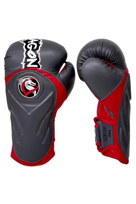 Tepito Boxing Gloves Muay Thai Kick Boxing Gloves and Bandage 2-Piece Set-Gray - 2