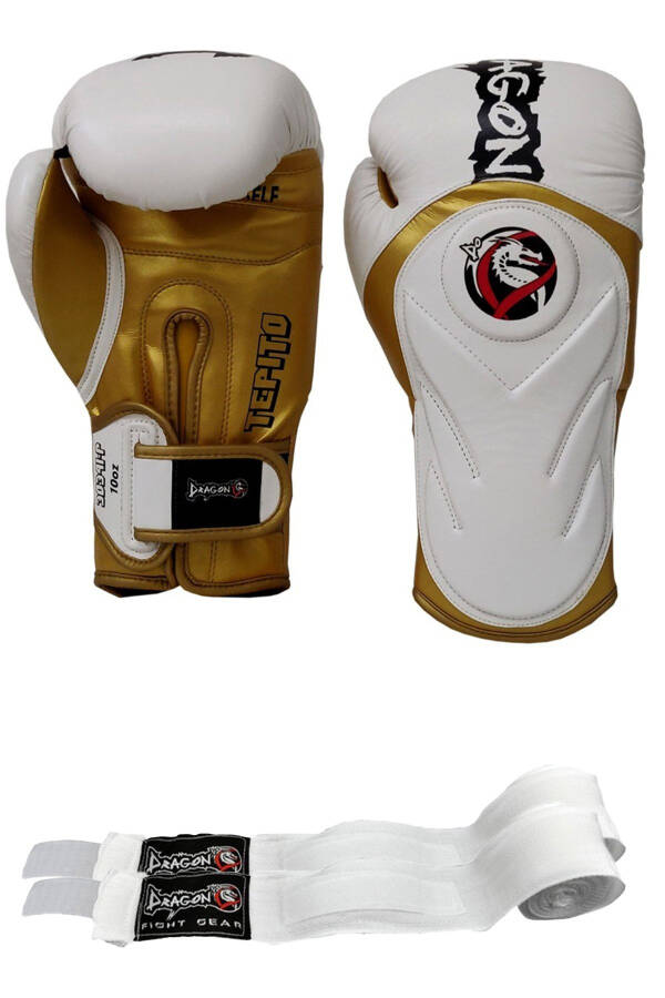 Tepito Boxing Gloves Muay Thai Kickboxing Gloves and Wraps 2-Piece Set - 1