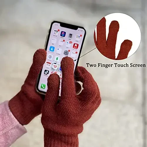 Тёплый шарф для зимних женщин и мужчин, вязаный шерстяной шарф-петля, толстый и объёмный, для холодной погоды U-SY-WS7 - 4