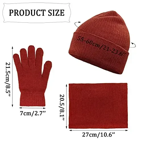 Теплый шарф для зимы для женщин и мужчин, вязаный шерстяной петля бесконечности шарфы толстые и объемные грелки для шеи для холодной погоды U-SY-WS7 - WARM (1)