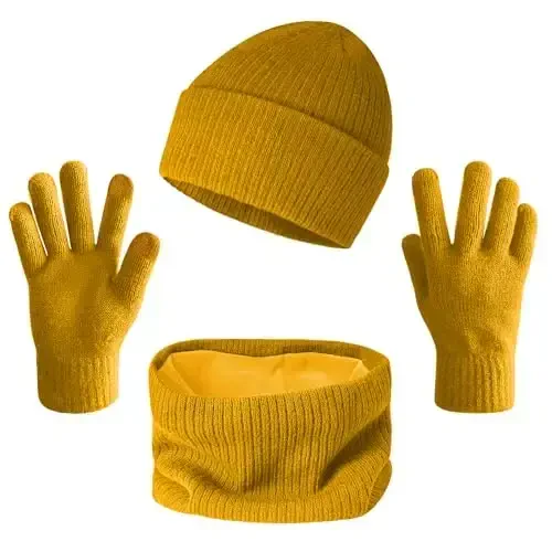 Тёплый шарф для зимы женский и мужской, вязаный шерстяной петля бесконечность шарфы толстые и громоздкие грелки для шеи для холодной погоды U-SY-WS7 - WARM