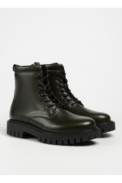 Teridan qilingan xaki rangli erkaklar uchun poyabzal PREMIUM CASUAL CHUNKY LTH BOOT - 2