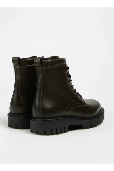 Teridan qilingan xaki rangli erkaklar uchun poyabzal PREMIUM CASUAL CHUNKY LTH BOOT - 3