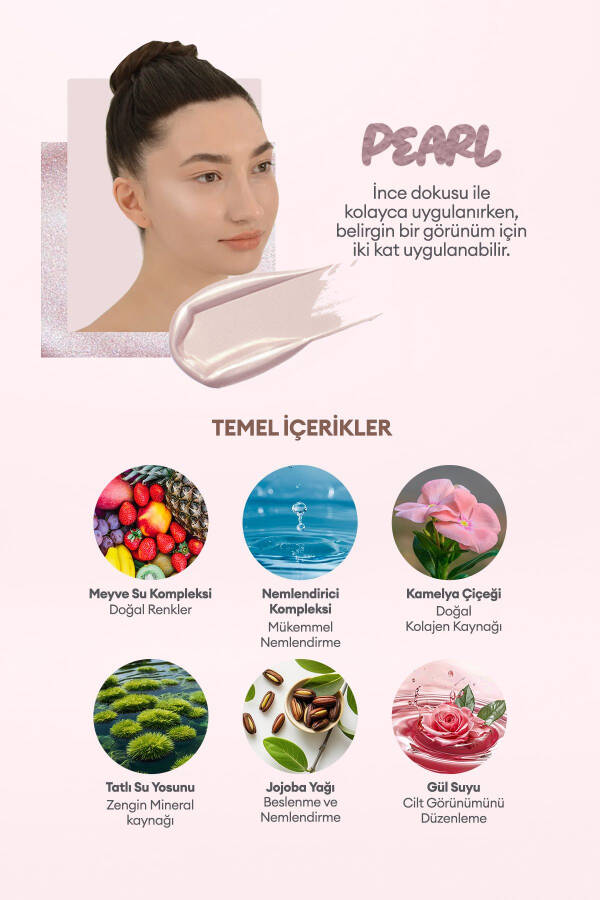 Teriga mos keladigan, teri bilan birlashadigan suyuq porlatgich Juicy-pang Water Highlighter (PK01) - 10