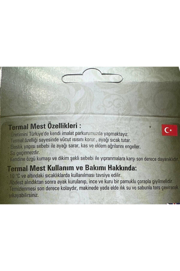 Termal Mest Soğuk Ve Su Geçirmeyen Balıkçı Abdest Çorap Mest - 5