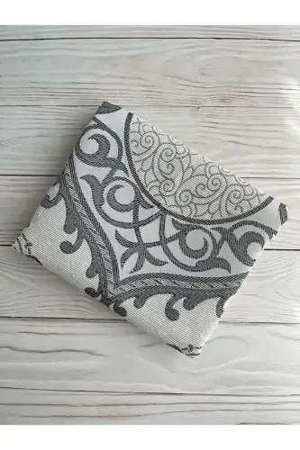 Термо Кожа Коран Хлопковый Молитвенный Коврик Жемчужный Четки Комплект Подарочный Набор Приданое Домашний Концепт-СЕРЫЙ - 4