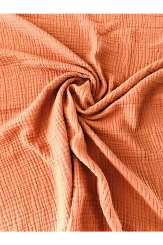 Terracotta 4 Layer Multipurpose Muslin Swaddle Blanket-Terracotta - 2