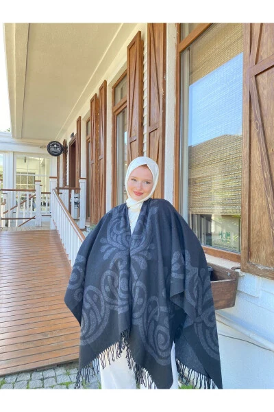 Tes Tesettür Elbise-Gri - PANO