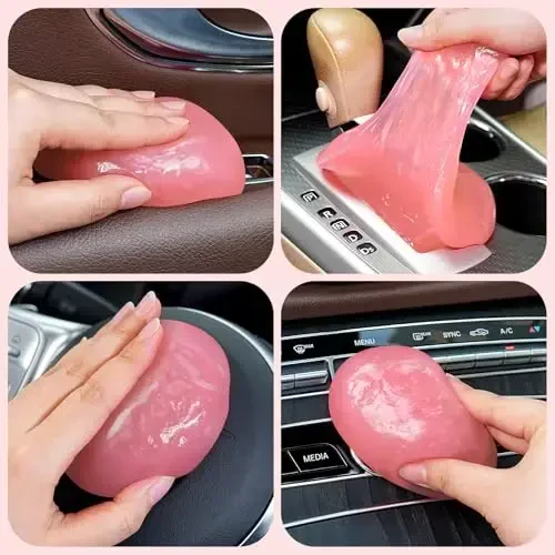 TeSabMi Car Cleaning Gel Car Cleaning Putty Car Putty Car Interior Cleaner Car Slime Car Detailing Kit Car Accessories Gifts for Men Women Stocking Stuffers - 3