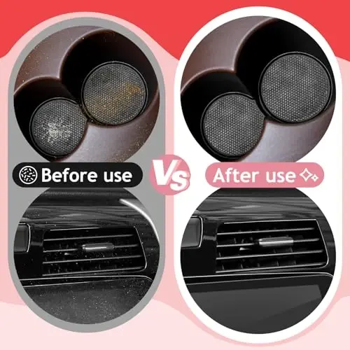 TeSabMi Car Cleaning Gel Car Cleaning Putty Car Putty Car Interior Cleaner Car Slime Car Detailing Kit Car Accessories Gifts for Men Women Stocking Stuffers Red - 5