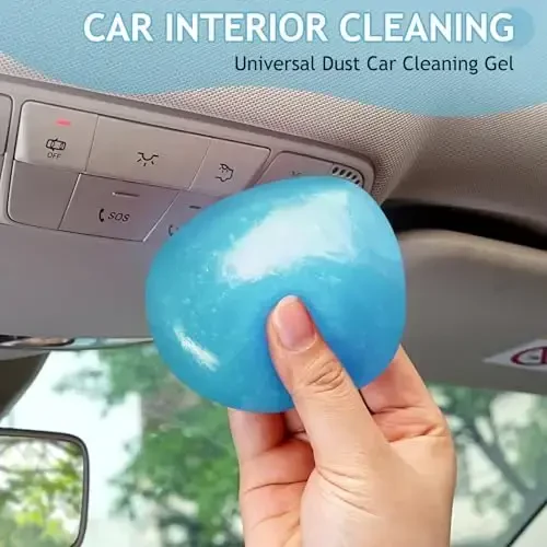 TeSabMi Car Cleaning Gel Car Cleaning Putty Car Putty Car Interior Cleaner Car Slime Car Detailing Kit Car Accessories Gifts for Men Women Stocking Stuffers Light Blue - TESABMI (1)