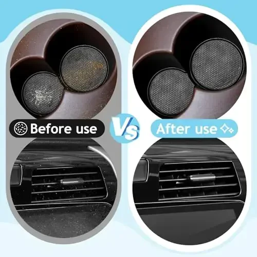 TeSabMi Car Cleaning Gel Car Cleaning Putty Car Putty Car Interior Cleaner Car Slime Car Detailing Kit Car Accessories Gifts for Men Women Stocking Stuffers Light Blue - 5