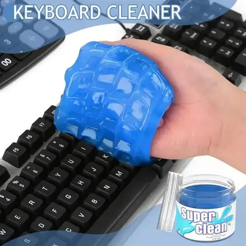 TeSabMi Car Cleaning Gel Car Cleaning Putty Car Putty Car Interior Cleaner Car Slime Car Detailing Kit Car Accessories Gifts for Men Women Stocking Stuffers Blue - 7