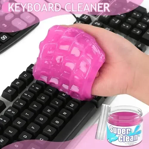 TeSabMi Car Cleaning Gel Car Cleaning Putty Car Putty Car Interior Cleaner Car Slime Car Detailing Kit Car Accessories Gifts for Men Women Stocking Stuffers - 7