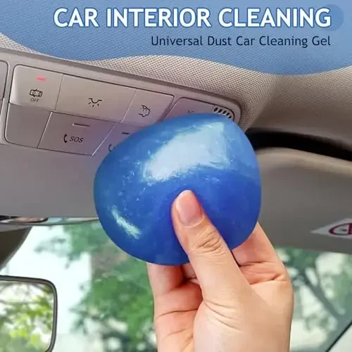 TeSabMi Car Cleaning Gel Car Cleaning Putty Car Putty Car Interior Cleaner Car Slime Car Detailing Kit Car Accessories Gifts for Men Women Stocking Stuffers Blue - 2