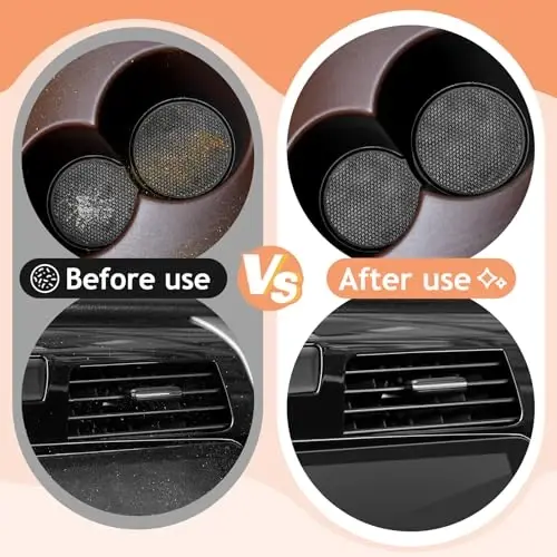 TeSabMi Car Cleaning Gel Car Cleaning Putty Car Putty Car Interior Cleaner Car Slime Car Detailing Kit Car Accessories Gifts for Men Women Stocking Stuffers Orange - 5