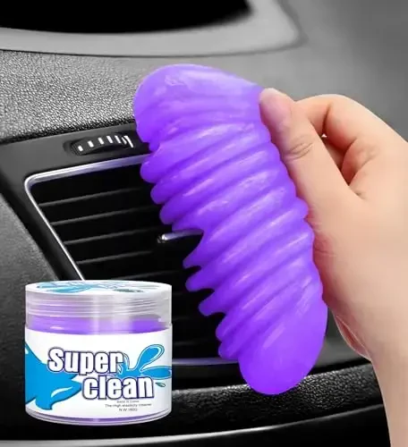 TeSabMi Car Cleaning Gel Car Cleaning Putty Car Putty Car Interior Cleaner Car Slime Car Detailing Kit Car Accessories Gifts for Men Women Stocking Stuffers Purple 