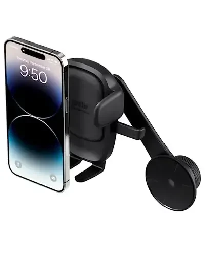 iOttie Easy One Touch Advanced Phone Mount for Tesla Model 3 and Model Y Screens - Universal Cell Phone Holder for iPhone, Google, Samsung, Moto, LG, and All Other Smartphones Black - 1