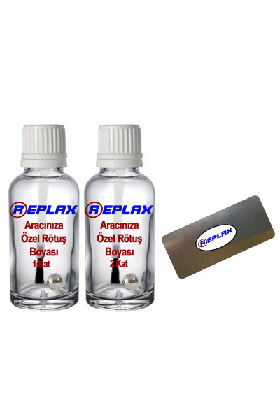 Tesla Model Y Model S Model X Model 3 Pearl White PPSW 2 Layer (2 Bottles) Touch Up Paint + Touch Up Steel - REPLAX