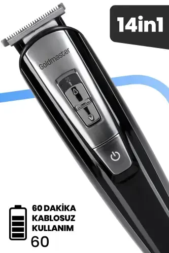 Tetra 11 in 1 Wet Dry Quick Charge Lithium Battery Steel Blade Travel Case Men's Grooming Set - GOLDMASTER (1)