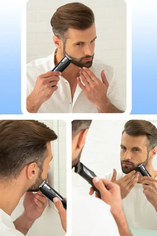 Tetra 11 in 1 Wet Dry Quick Charge Lithium Battery Steel Blade Travel Case Men's Grooming Set - 1