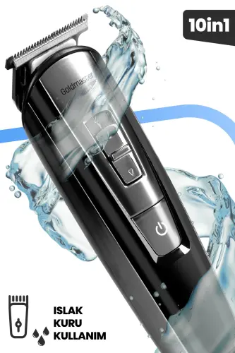 Tetra 11 in 1 Wet Dry Quick Charge Lithium Battery Steel Blade Travel Case Men's Grooming Set - 4