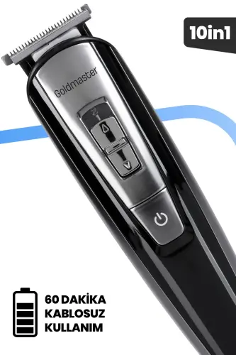 Tetra 11 in 1 Wet Dry Quick Charge Lithium Battery Steel Blade Travel Case Men's Grooming Set - 6