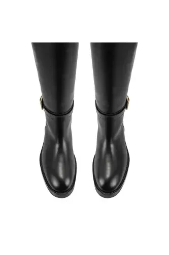 Tevodora Qora Ayollar Teri Botlari - 11