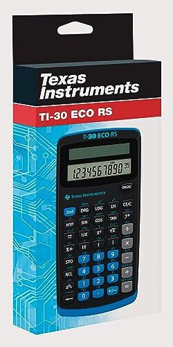 Texas Instruments TI-30 ECO RS FC School Calculator (Single Line 10 Digit Display, Solar Powered) Black - 4