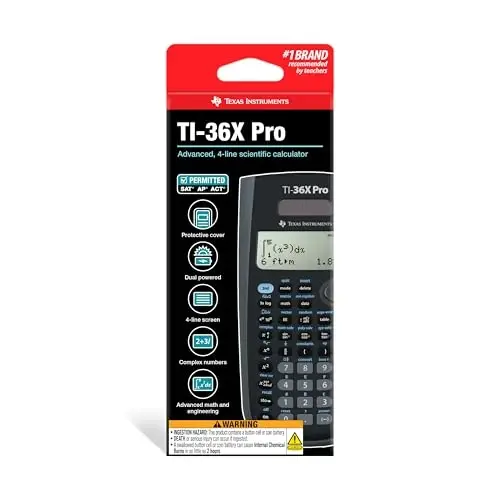 Texas Instruments TI-36X Pro Muhandislik/Ilmiy Hisoblagich | 9,7 Dyum | Qora - 3