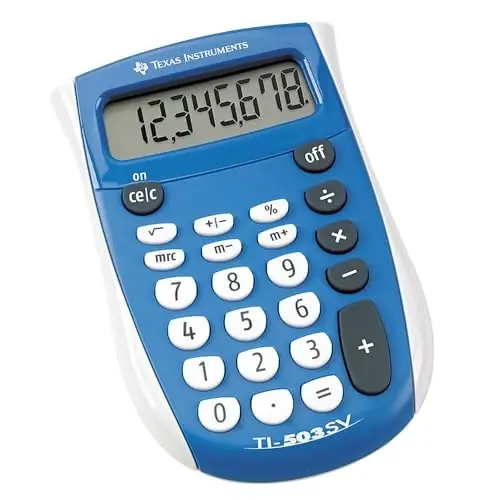 Texas Instruments TI-503 SV 503SV/FBL/2L1 Standard Function Calculator (12 Pack) - 1