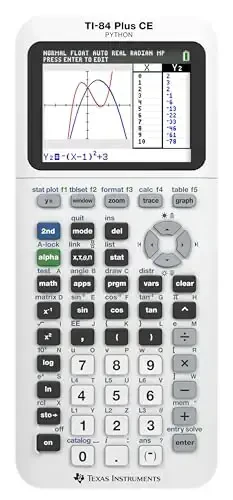 Texas Instruments TI-84 Plus CE Color Graphing Calculator, Bright White - 1